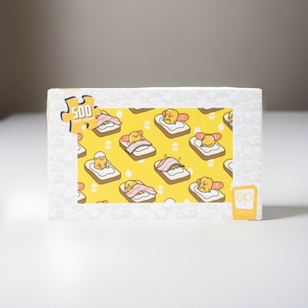 🔥Sanrio GUDETAMA THE LAZY EGG 500-PIECE JIGSAW PUZZLE 11x18" BNWT🔥